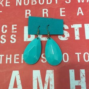 Blue dangle earrings